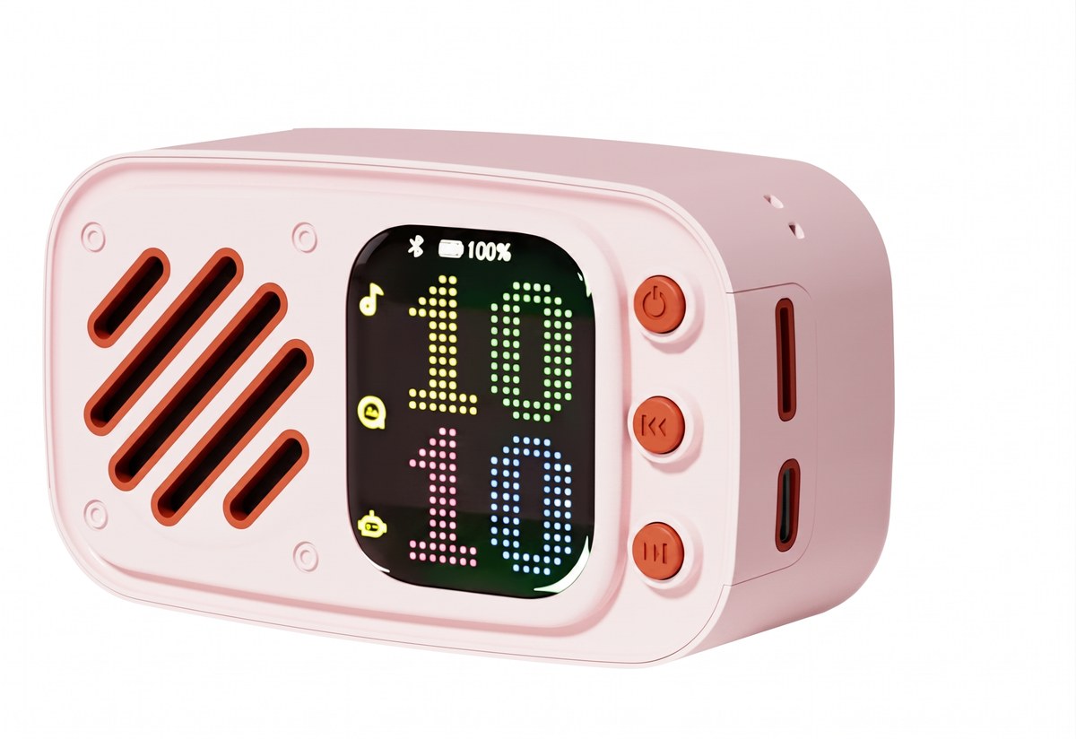 Hinata model retro radio AI speaker (ピンク)